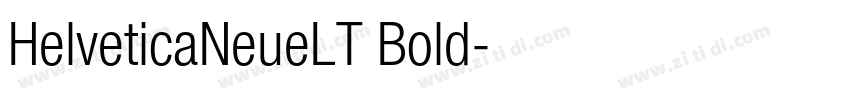 HelveticaNeueLT Bold字体转换